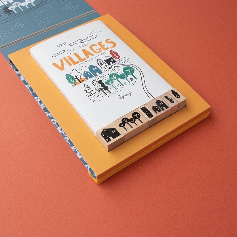 relaxing wooden stamps activity